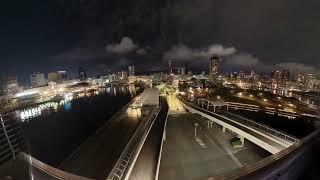 Timelapse of the Beautiful Kobe Skyline View from Meriken Oriental Hotel, Kobe Japan. 2024/8/24-25th