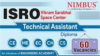 ISRO VSSC Technical Assistant Recruitment 2023 | Syllabus,Exam Pattern,Eligibility Complete Details