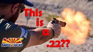 This .22 TCM throws INSANE fireballs! Rock Island Armory 2011