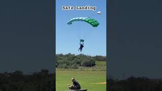 Safe landing from sky diving ||