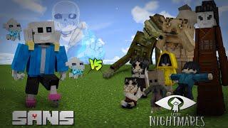 SANS vs LITTLE NIGHTMARES! || MINECRAFT!