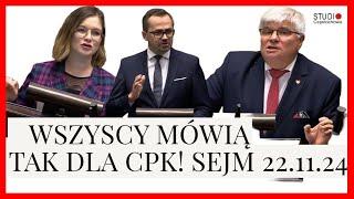 Sejm. Obywatelski projekt TAK dla CPK zebrał prawie 200 tys. podpisów!