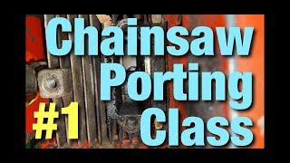 Chainsaw Porting Class!!  How To Port A Chainsaw For Beginners!  Homelite Super XL Automatic #1