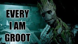 EVERY "I AM GROOT" IN GUARDIANS OF THE GALAXY