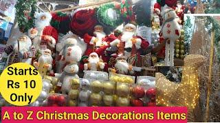 A to Z Christmas Decorations Items  | Crawford Market Mumbai #christmas2024