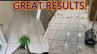 How to clean tile and grout! THE STEAM BOSS WAY!