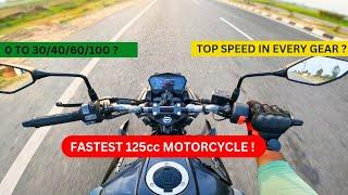 All New Hero Xtreme 125R Performance Test | Top Speed | 0 To 30/60/100 Acceleration Test !