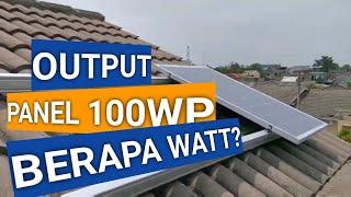 panel surya 100 wp berapa watt - output luminous 100wp