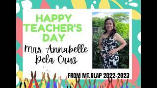 Teacher Annabelle Dela Cruz