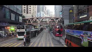 【4K】Tram Tour, North Point to Happy Valley, Hong Kong |  Ride on Ding Ding +