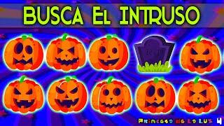 BUSCA EL INTRUSO  Encuentra El IMPOSTOR  JUEGO Visual De HALLOWEEN  PASATIEMPOS DIDÁCTICOS