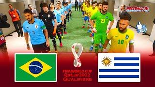 PES 2021 - Brazil vs Uruguay - FIFA World Cup Qualifiers - Match eFootball - Gameplay PC