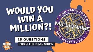 Who Wants To Be A Millionaire Quiz | Mixed General Knowledge Quiz | Smartass Quiz