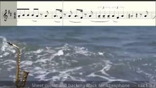 TUTORIAL NO MAN NO CRY -  Jimmy Sax - With sax (Sheet music for Saxophone Alto).