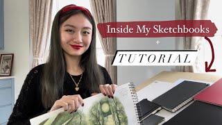 SKETCHBOOKING TUTORIAL + look inside my sketchbooks :)