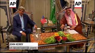 US Secretary of State John Kerry met Saudi Foreign Minister Saud bin Faisal in Jeddah, Saudi Arabia