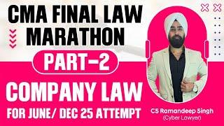 CMA FINAL LAW MARATHON (PART 2) FOR JUNE/ DEC 25 ATTEMPT BY CS RAMANDEEP SINGH