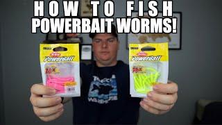 How to Fish Berkley Powerbait Trout Worms to catch Tons of trout!