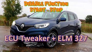 Disabling the START - STOP Renault function, soft ECU Tweaker + ELM 327 adapter.