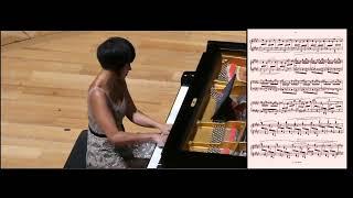 Yuja Wang plays Ravel, Toccata from Le Tombeau de Couperin, with score