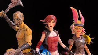 BORDERLANDS  LILITH, PSYCHO And TINY TINA action figure review McFarlane toys