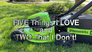 Review: Greenworks Pro 80V Self Propelled Mower - 5 Things I Love and 2 That I Don't!