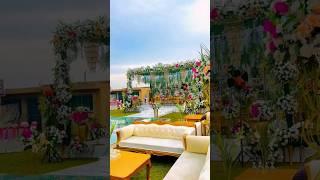 day wedding decor / wedding at farm house / day wedding setup / #wedding #trending #decoration