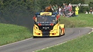 Hillclimb Truck Racing, 1400 HP and 5800 NM, Racetruck powerslide no Drift, Bergrennen Gurnigel 2012