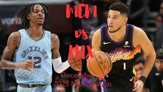 Memphis Grizzlies vs Phoenix Suns Full Game Highlights | 31.12.2024