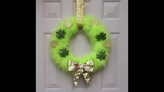 DIY Fluffy Marabou Boa Wreath The Feather Place