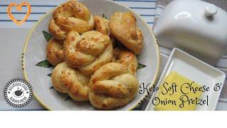 How to make a soft keto onion cheese pretzel