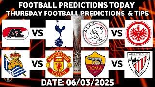 UEFA EUROPA LEAGUE & EUROPA CONFERENCE LEAGUE PREDICTIONS | FOOTBALL PREDICTIONS TODAY 6/3/2025