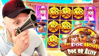 I PLAYED THE NEW DOG HOUSE DOG OR ALIVE SLOT MACHINE AND IT..