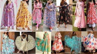 Latest 30+ Floral Printed Anarkali Suit Designing Ideas || Stylish Anarkali Dress designs #anarkali