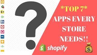 TOP 7 MUST HAVE SHOPIFY APPS TO INCREASE SALES FAST (2018) | Dropshipping