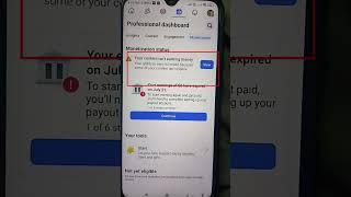 Your content isn't earning money ! Facebook your content is not earning !facebook monetization issue