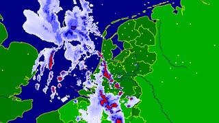 Buienradar timelapse onweer | 28 & 29 juni 2011 | Zware buien!