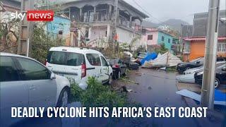 Around 1,000 people feared dead after cyclone hits French territory of Mayotte