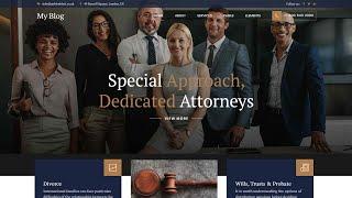 How to create a lawyer or attorney website in WordPress free |download Goldenblatt theme free