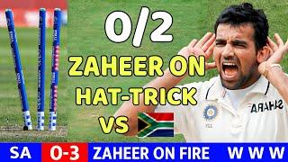 South Africa v India 2nd Test zaheer khan 2 wicket FULL MATCH HIGHLIGHTS MOST THRILLING EVERZAHEER