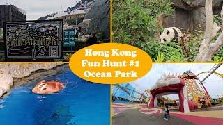 Travel Vlog | Hong Kong (香港)| Ocean Park (香港海洋公园)| Fun Hunt #1