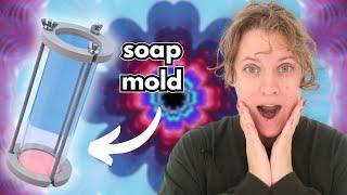 I made a KALEIDOSOAP with the coolest soap mold ever!!!