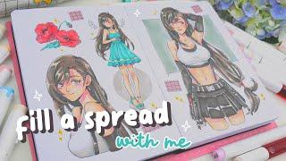  fill a spread with me // ft. OHUHU INK REFILLS 