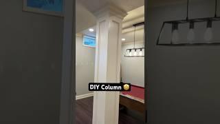 DIY Column YES or NO  #column #basement #carpentry #doityourself #interiordesign #homeimprovement