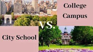 City School vs.  Traditional College Campus | NYU + Elon | Audrey Trullinger