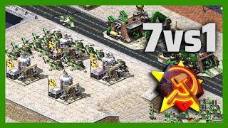 Red Alert 2 | Let's Play On Huge Map | (7 vs 1)