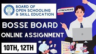 How To Submit Bosse Board Assignment | Online Live Full Process #bosse #sikkim #board #assignment