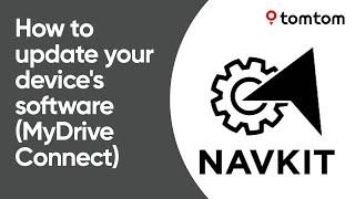 Updating the software on your navigation device with MyDrive Connect