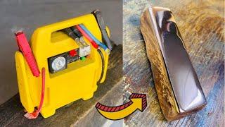 Copper Jump Starter Bar - Trash To Treasure - ASMR Metal Melting - BigStackD Copper Casting