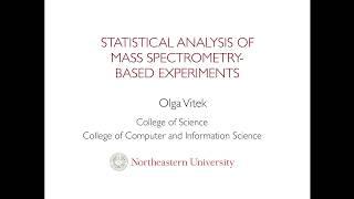 Statistical Analysis of MS Experiments - Olga Vitek - DIA/SWATH Course 2017 - ETH Zurich